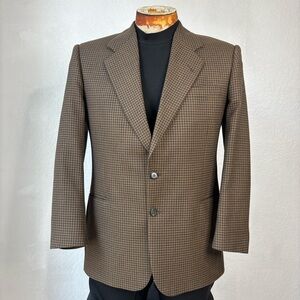 VTG Aquascutum Brown Checkered Men's Blazer